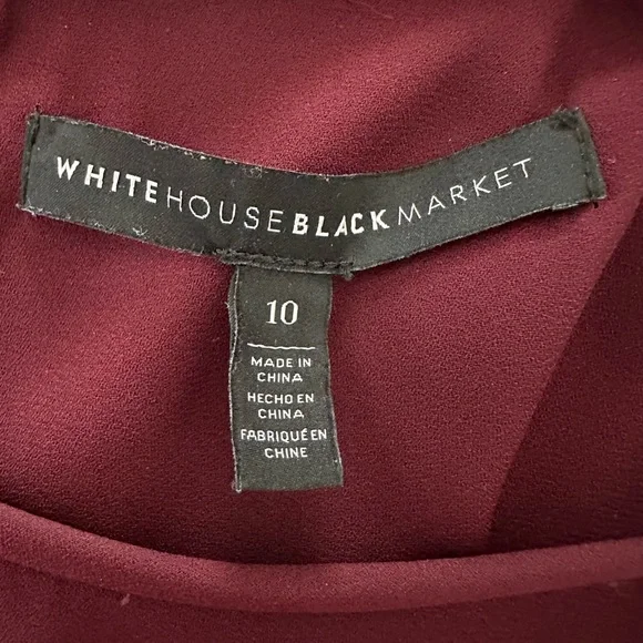 Burgundy Blouse from White House Black Market - Picture 6 of 8
